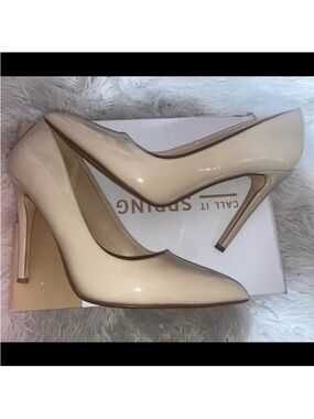 Call it spring nude heels size 7 1/2
